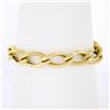 Image 1 : Estate 18k Yellow Gold 7" Polished Fancy Marquise Shaped Link Chain Bracelet