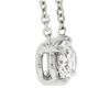 Image 5 : NEW 14k White Gold 0.81 ctw GIA Oval Diamond Solitaire Pendant & Adjustable Chai
