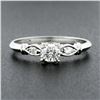 Image 2 : Antique Art Deco Platinum .34 ctw Round Diamond w/ Accents Promise Engagement Ri