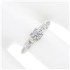 Image 3 : Antique Art Deco Platinum .34 ctw Round Diamond w/ Accents Promise Engagement Ri