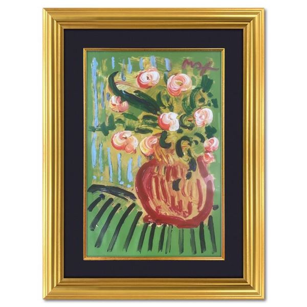 Abstract Flowers (Green) by Peter Max