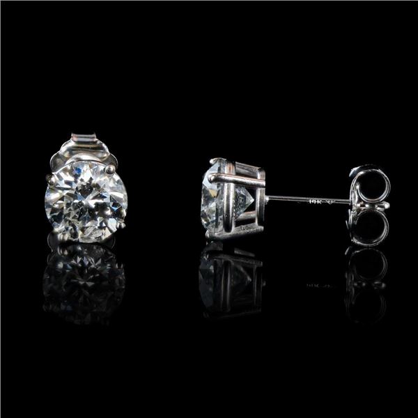 1.92 ctw G to H COLOR SI1 to I1 CLARITY Diamond 14K White Gold Stud Earrings