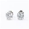 Image 2 : 1.92 ctw G to H COLOR SI1 to I1 CLARITY Diamond 14K White Gold Stud Earrings