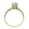 Image 8 : Antique Edwardian 14K Gold GIA 0.78 ctw European Diamond Solitaire Engagement Ri
