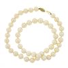 Image 4 : Estate 19" 8.5-9.5mm Classic Pearl Strand Necklace with 14k Gold Filigree Clasp
