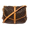 Image 1 : Louis Vuitton Brown Monogram Canvas Saumur 35 Shoulder Bag