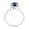 Image 9 : NEW 14K Gold 1.58 ctw GIA NO HEAT Oval Prong Sapphire Diamond Halo Engagement Ri