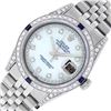 Image 2 : Rolex Mens Stainless Steel Diamond Lugs And Sapphire Datejust Wristwatch