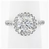 Image 2 : 18k White Gold Tacori GIA Round Diamond 2.51 ctw Engagement Ring Style HT 2522 R