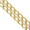 Image 7 : Antique British Victorian 18K Yellow Gold 6.5 Dual Oval Curb Link Chain Bracelet