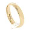 Image 6 : Unisex Classy 14K Yellow Gold 4mm Plain Domed Polished Stack Wedding Band Ring