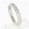 Image 8 : Classic 18k White Gold 0.54 ctw 9 Channel Set Round Diamond Wedding Band Ring