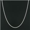 Image 3 : NEW Unisex Solid 14k White Gold 2.8mm Miami Cuban Curb Link 22" Chain Necklace
