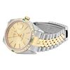 Image 4 : Rolex Mens 2 Tone Champagne Index Diamond And Emerald Bezel Datejust Wristwatch