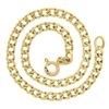 Image 2 : Vintage Italian 14k Yellow Gold 7.25" 3.5mm Curb Cuban Link Chain Bracelet