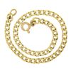 Image 3 : Vintage Italian 14k Yellow Gold 7.25" 3.5mm Curb Cuban Link Chain Bracelet