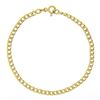 Image 4 : Vintage Italian 14k Yellow Gold 7.25" 3.5mm Curb Cuban Link Chain Bracelet