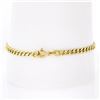 Image 6 : Vintage Italian 14k Yellow Gold 7.25" 3.5mm Curb Cuban Link Chain Bracelet