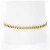 Image 7 : Vintage Italian 14k Yellow Gold 7.25" 3.5mm Curb Cuban Link Chain Bracelet