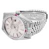 Image 4 : Rolex Mens Stainless Steel 36MM Silver Index Diamond And Ruby Datejust With Role