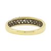 Image 6 : 18K TT Gold 0.65 ctw Round Pave 3 Row Diamond Domed Stackable Wedding Band Ring