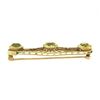 Image 6 : Antique 14k Gold 9.50 ctw GIA Greenish Yellow Sapphire Mosaic Open Work Pin Broo
