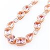Image 3 : 60.70 ctw Morganite and 1.44 ctw Diamond 14K Rose Gold Necklace