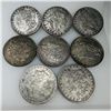 Image 1 : 1884-1891 Morgan Silver Dollar (VG+) Consecutive Set