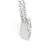 Image 4 : NEW 14k White Gold 0.55 ctw Round Bezel Diamond Solitaire Pendant Adjustable Cha
