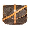 Image 1 : Louis Vuitton Brown Monogram Saumur 35cm Crossbody Bag