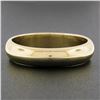 Image 2 : Unisex Classy 14K Yellow Gold 3.5mm Plain Domed Polished Stack Wedding Band Ring