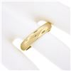 Image 3 : Unisex Classy 14K Yellow Gold 3.5mm Plain Domed Polished Stack Wedding Band Ring