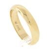 Image 6 : Unisex Classy 14K Yellow Gold 3.5mm Plain Domed Polished Stack Wedding Band Ring
