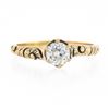 Image 4 : Antique Victorian 14k Gold 0.46 ctw GIA Old European Diamond Petite Solitaire Ri