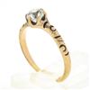 Image 9 : Antique Victorian 14k Gold 0.46 ctw GIA Old European Diamond Petite Solitaire Ri