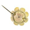 Image 5 : Antique Victorian 14k Gold GIA Lab Grown Old Round Ruby Flower Star Pin Brooch