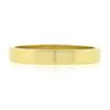Image 4 : New 14k Yellow Gold 3.1mm Plain Polished Flat Squared Wedding Band Stack Ring