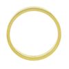 Image 5 : New 14k Yellow Gold 3.1mm Plain Polished Flat Squared Wedding Band Stack Ring