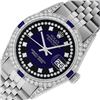 Image 2 : Rolex Mens Stainless Steel Diamond Lugs Blue Vignette And Sapphire Datejust Wris