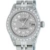 Image 2 : Rolex Ladies Quickset Sapphire Stainless Steel Grey Diamond Lugs Datejust Wristw