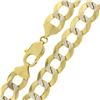 Image 5 : Mens Heavy 14k Gold 27.5" Long Diamond Cut Cuban Curb 12.3mm Link Chain Necklace