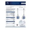 Image 4 : 6.74 ctw Tanzanite and 3.35 ctw Diamond 14K White Gold Dangle Earrings