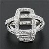 Image 2 : 18k White Gold 0.78 ctw Round Brilliant Pave Diamond Interlocking Infinity Ring