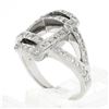 Image 9 : 18k White Gold 0.78 ctw Round Brilliant Pave Diamond Interlocking Infinity Ring