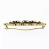 Image 5 : S. Bros Antique Victorian 15K Yellow Gold 3 Clover w/ Seed Pearl Bar Brooch Pin