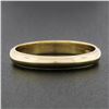 Image 2 : Classic 14k Yellow Gold 3.5mm Domed Polished w/ Milgrain Stack Wedding Band Ring