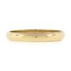 Image 4 : Classic 14k Yellow Gold 3.5mm Domed Polished w/ Milgrain Stack Wedding Band Ring