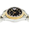 Image 8 : Rolex Ladies Quickset Two Tone Black Diamond Datejust With Oyster Band