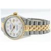 Image 9 : Rolex Mens 2 Tone White Dial Diamond Bezel 36MM Datejust Wristwatch
