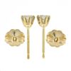 Image 4 : NEW Classic 14k Yellow Gold 0.31 ctw Round 6-Prong Diamond Petite Stud Earrings